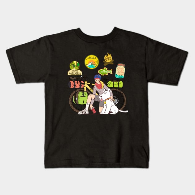 journey Kids T-Shirt by Mincho illust